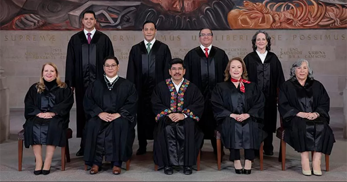 Difunden primera fotografía oficial de la nueva SCJN integrada por ...